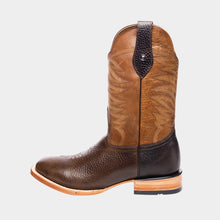 Cargar imagen en el visor de la galería, H1004 - Bota bulldog de cuero bullfy choco/miel