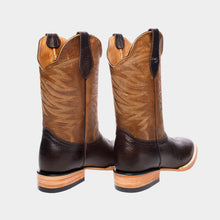 Cargar imagen en el visor de la galería, H1004 - Bota bulldog de cuero bullfy choco/miel