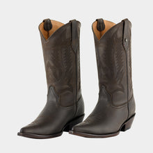 Cargar imagen en el visor de la galería, H1031 - Bota chihuahua de cuero crazy choco