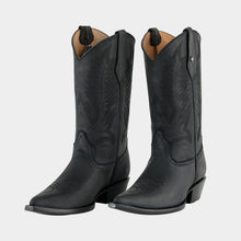 Cargar imagen en el visor de la galería, H1032 - Bota chihuahua cuero crazy negro