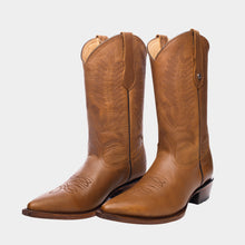 Cargar imagen en el visor de la galería, H1033 - Bota chihuahua cuero crazy oro