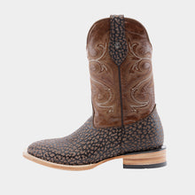 Cargar imagen en el visor de la galería, H1071 - Bota bulldog cuello toro café/cajeta