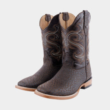 Cargar imagen en el visor de la galería, H1072 - Bota bulldog cuello toro choco/choco