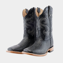 Cargar imagen en el visor de la galería, H1073 - Bota bulldog cuello toro negro/negro