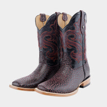 Cargar imagen en el visor de la galería, H1074 - Bota bulldog cuello toro vino/negro