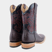 Cargar imagen en el visor de la galería, H1074 - Bota bulldog cuello toro vino/negro