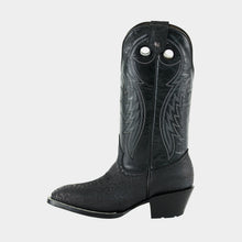 Cargar imagen en el visor de la galería, H2003 - Bota española de cuero cuello toro negro/negro