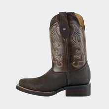 Cargar imagen en el visor de la galería, H5001 - Bota rodeo hule crazy choco/café