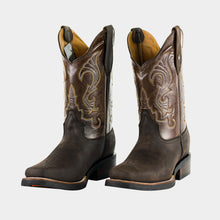 Cargar imagen en el visor de la galería, H5001 - Bota rodeo hule crazy choco/café