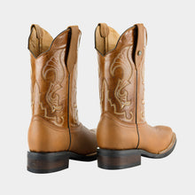 Cargar imagen en el visor de la galería, H5003 - Bota rodeo hule crazy oro/cajeta