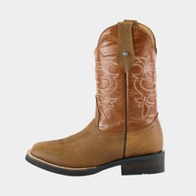 Cargar imagen en el visor de la galería, H7003 - Bota bulldog hule crazy oro/cajeta