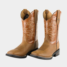 Cargar imagen en el visor de la galería, H7003 - Bota bulldog hule crazy oro/cajeta