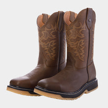 Cargar imagen en el visor de la galería, H8004 - Bota casco de acero crazy floter canela