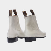 Cargar imagen en el visor de la galería, U1002 - Botín charro de cuero atanado hueso