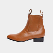 Cargar imagen en el visor de la galería, U1003 - Botín charro de cuero atanado miel