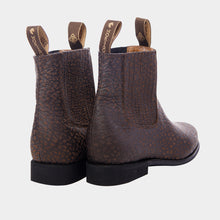 Cargar imagen en el visor de la galería, U1013 - Botín charro de hule cuello toro café