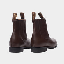 Cargar imagen en el visor de la galería, U2001 - Botín charro de hule atanado café