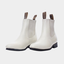 Cargar imagen en el visor de la galería, U2002 - Botín charro de hule atanado hueso