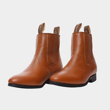 Cargar imagen en el visor de la galería, U2003 - Botín charro de hule atanado miel