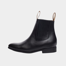 Cargar imagen en el visor de la galería, U2004 - Botín charro de hule atanado negro