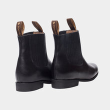 Cargar imagen en el visor de la galería, U2004 - Botín charro de hule atanado negro
