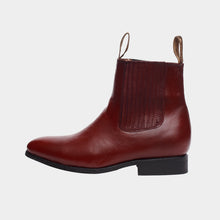Cargar imagen en el visor de la galería, U2005 - Botín charro de hule atanado vino