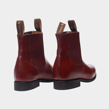 Cargar imagen en el visor de la galería, U2005 - Botín charro de hule atanado vino