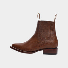 Cargar imagen en el visor de la galería, U4007 - Botín suela volada búfalo café