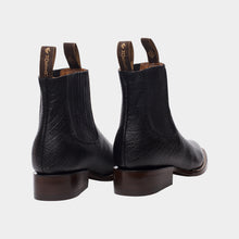 Cargar imagen en el visor de la galería, U4008 - Botín suela volada búfalo negro
