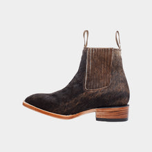 Cargar imagen en el visor de la galería, U5001 - Botín vaquero de pelo atigrado