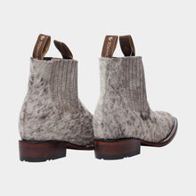 Cargar imagen en el visor de la galería, U5002 - Botín vaquero de pelo pinto negro