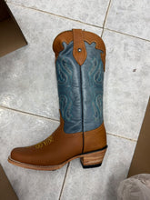 Cargar imagen en el visor de la galería, D5003 - Bota rodeo crazy miel/azul
