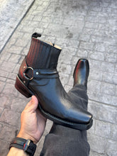Cargar imagen en el visor de la galería, H3001 - Botín vaquero trompa de puerco negro
