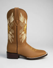 Load image into Gallery viewer, D2062 - Bota bulldog de girasoles crazy oro
