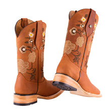 Cargar imagen en el visor de la galería, D1001 - Bota bulldog de cuero crazy bronce
