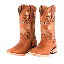 Cargar imagen en el visor de la galería, D1001 - Bota bulldog de cuero crazy bronce
