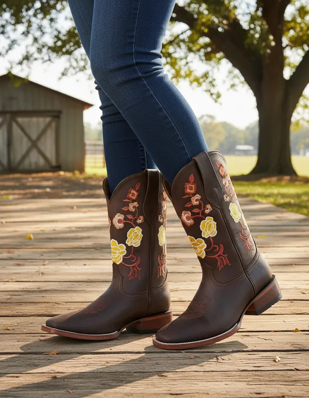 D1002 - Bota bulldog de cuero crazy choco