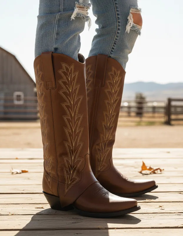 D2001 - Bota puntal glasee brandy