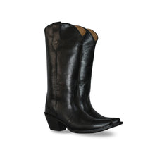 Cargar imagen en el visor de la galería, D2022 - Bota puntal sencilla merlín negro
