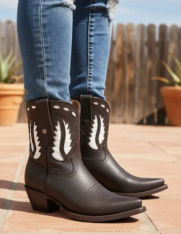 D2042 - Bota corta puntal láser crazy choco
