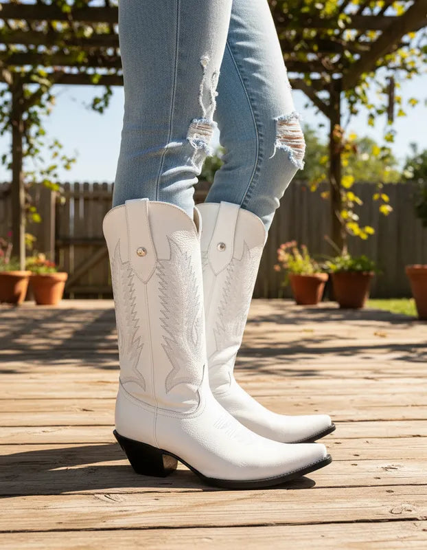 D2053 - Bota puntal clásica venado blanco