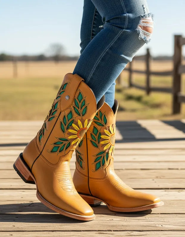 D2062 - Bota bulldog de cuero vintage miel
