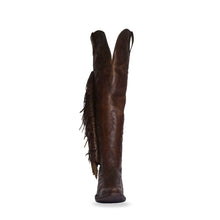 Cargar imagen en el visor de la galería, D2071 - Bota canela barbas jersey café
