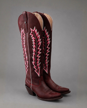 Cargar imagen en el visor de la galería, D3053 - Bota puntal canelita jersey rosa

