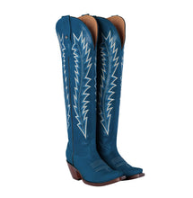 Cargar imagen en el visor de la galería, D3055* - Bota puntal canelita jersey azul oscuro
