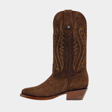 Load image into Gallery viewer, D3063 - Bota oval gamuza choco
