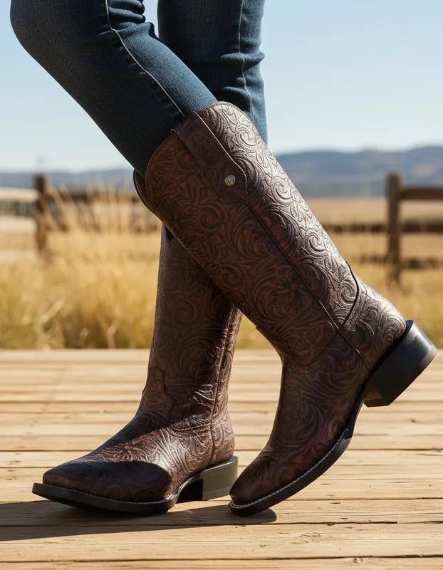 D4001 - Bota bulldog cincelada choco