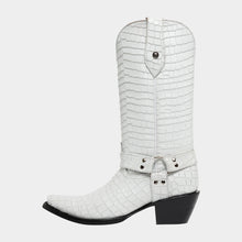Cargar imagen en el visor de la galería, D4081 - Bota puntal cinto coco blanco
