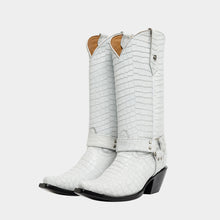 Load image into Gallery viewer, D4081 - Bota puntal cinto coco blanco

