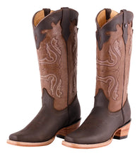 Cargar imagen en el visor de la galería, D5002 - Bota rodeo crazy choco/café
